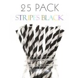 メイソンジャー Ball Mason jar タンブラー エコ 再生可能 紙ストロー25本入り サーキュラーエコノミー Stripes Black
