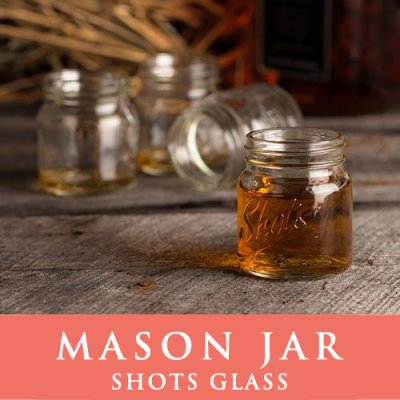 画像2: メイソンジャーショットグラス　ウイスキーやウォッカに　Mason jar 　ショットグラス クリア