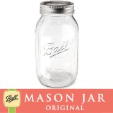 【15%OFF】メイソンジャー 32oz（946ml） レギュラーマウス  Ball Mason jar オリジナル クリア