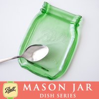 メイソンジャー Mason jar ディッシュ　お皿　小皿　グリーン