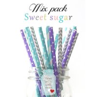 メイソンジャー Ball Mason jar タンブラー エコ 再生可能 紙ストロー25本入り サーキュラーエコノミー ミックスパック Sweet Sugar