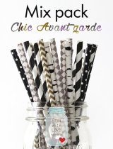 メイソンジャー Ball Mason jar タンブラー エコ 再生可能 紙ストロー25本入り サーキュラーエコノミー ミックスパック Chic Avant Garde