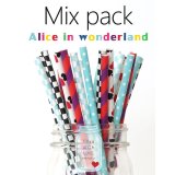 メイソンジャー Ball Mason jar タンブラー エコ 再生可能 紙ストロー25本入り サーキュラーエコノミー ミックスパック Alice in Wonderland