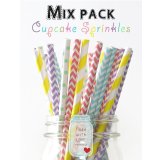 メイソンジャー Ball Mason jar タンブラー エコ 再生可能 紙ストロー25本入り サーキュラーエコノミー ミックスパック Cupcake Sprinkles