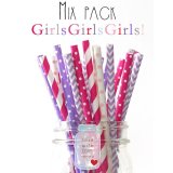 メイソンジャー Ball Mason jar タンブラー エコ 再生可能 紙ストロー25本入り サーキュラーエコノミー ミックスパック GirlsGirlsGirls!