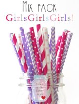 メイソンジャー Ball Mason jar タンブラー エコ 再生可能 紙ストロー25本入り サーキュラーエコノミー ミックスパック GirlsGirlsGirls!