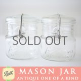 アンティーク メイソンジャー Ball Mason jar  ビンテージ　ワイドマウス　ワイヤー型　ホワイト