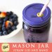 画像1: メイソンジャー　Ball社　レギュラーマウス用　ストロー用蓋　フタ　Mason jar　パープル (1)