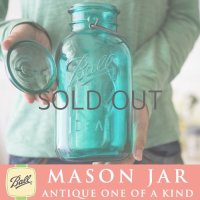 【超希少！激レア】アンティーク メイソンジャー Ball Mason jar  ビンテージ　イーグル　鷲の彫刻入り　ハーフガロン　ブルー