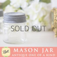 【超希少！激レア】アンティーク メイソンジャー Ball Mason jar  ビンテージ　ハーフパイント　ミニ　クリア