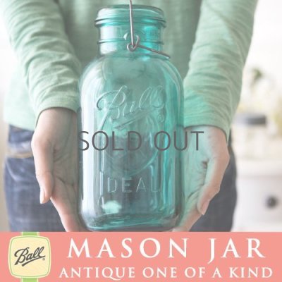 画像2: 【超希少！激レア】アンティーク メイソンジャー Ball Mason jar  ビンテージ　イーグル　鷲の彫刻入り　ハーフガロン　ブルー