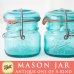 画像3: アンティーク メイソンジャー Ball Mason jar  ビンテージ　ワイヤー型　ミニ　ブルー　鷲の彫刻入り (3)