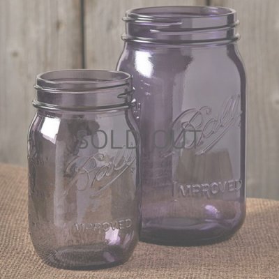 画像2: メイソンジャー 32oz（946ml） ワイドマウス  Ball Mason jar オリジナル　パープル