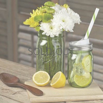 画像4: メイソンジャー 32oz（946ml） ワイドマウス  Ball Mason jar オリジナル　グリーン