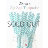 メイソンジャー Ball Mason jar タンブラー エコ 再生可能 紙ストロー25本入り サーキュラーエコノミー Zig Zag Turquoise