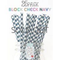 メイソンジャー Ball Mason jar タンブラー エコ 再生可能 紙ストロー25本入り サーキュラーエコノミー Block Check Navy