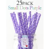 メイソンジャー Ball Mason jar タンブラー エコ 再生可能 紙ストロー25本入り サーキュラーエコノミー Small Dots Purple