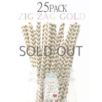 メイソンジャー Ball Mason jar タンブラー エコ 再生可能 紙ストロー25本入り サーキュラーエコノミー Zig Zag Gold