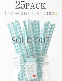 メイソンジャー Ball Mason jar タンブラー エコ 再生可能 紙ストロー25本入り サーキュラーエコノミー Harlequin Turquoise