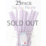 メイソンジャー Ball Mason jar タンブラー エコ 再生可能 紙ストロー25本入り サーキュラーエコノミー Zig Zag Purple