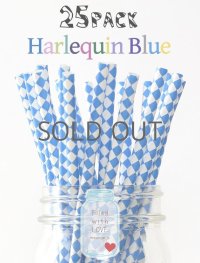 メイソンジャー Ball Mason jar タンブラー エコ 再生可能 紙ストロー25本入り サーキュラーエコノミー Harlequin Blue