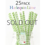 メイソンジャー Ball Mason jar タンブラー エコ 再生可能 紙ストロー25本入り サーキュラーエコノミー Harlequin Lime