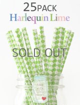 メイソンジャー Ball Mason jar タンブラー エコ 再生可能 紙ストロー25本入り サーキュラーエコノミー Harlequin Lime
