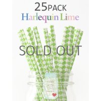 メイソンジャー Ball Mason jar タンブラー エコ 再生可能 紙ストロー25本入り サーキュラーエコノミー Harlequin Lime