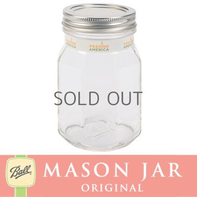 画像1: ◆稀少◆メイソンジャー 16oz エリート レギュラーマウス 八角  Ball Mason jar オリジナル クリア