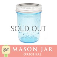 100周年限定 ブルーメイソンジャー 8oz(236ml]) レギュラーマウス Ball Mason jar オリジナル