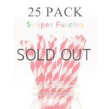 メイソンジャー Ball Mason jar タンブラー エコ 再生可能 紙ストロー25本入り サーキュラーエコノミー Stripes Fuchsia