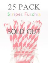 メイソンジャー Ball Mason jar タンブラー エコ 再生可能 紙ストロー25本入り サーキュラーエコノミー Stripes Fuchsia
