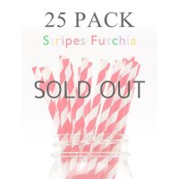 メイソンジャー Ball Mason jar タンブラー エコ 再生可能 紙ストロー25本入り サーキュラーエコノミー Stripes Fuchsia