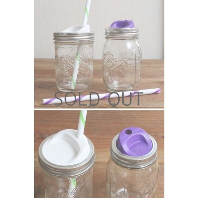 画像3: 【1個セット】フタ&ストロー レギュラー・ワイドマウス用 カラー メイソンジャー Ball社  Mason jar