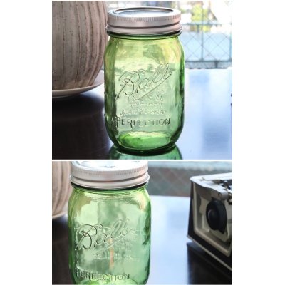 画像3: 限定グリーン メイソンジャー 16oz(473ml) レギュラーマウス Ball Mason jar オリジナル