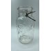 画像1: アンティーク メイソンジャー Ball Mason jar  ビンテージ　Quart(クォート)　ワイヤー型　クリア瓶/蓋なし (1)
