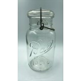 アンティーク メイソンジャー Ball Mason jar  ビンテージ　Quart(クォート)　ワイヤー型　クリア瓶/クリア蓋