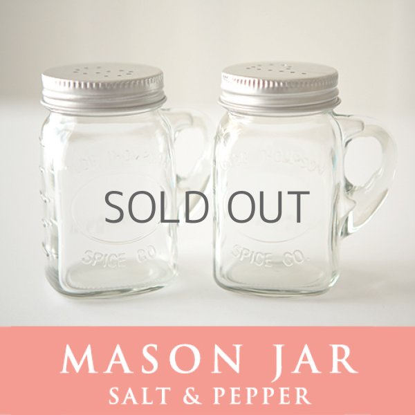 画像1: メイソンジャー Mason jar ソルトアンドペッパー　ホルダー (1)