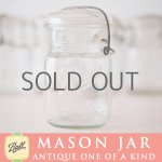 画像: アンティーク メイソンジャー Ball Mason jar  ビンテージ　スモール　ワイヤー型　クリア