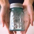 画像2: アンティーク メイソンジャー Ball Mason jar  ビンテージ　Pint(パイント)　Zinc蓋つき　ブルー (2)