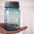 画像3: アンティーク メイソンジャー Ball Mason jar  ビンテージ　Pint(パイント)　Zinc蓋つき　ブルー (3)