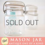 画像: アンティーク メイソンジャー Ball Mason jar  ビンテージ　スモール(ワイド)　ワイヤー型　ホワイト