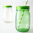 画像2: メイソンジャー　Ball社　レギュラーマウス用　ストロー用蓋　フタ　Mason jar　グリーン (2)