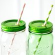 画像3: メイソンジャー　Ball社　レギュラーマウス用　ストロー用蓋　フタ　Mason jar　グリーン (3)