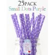 画像1: メイソンジャー Ball Mason jar タンブラー エコ 再生可能 紙ストロー25本入り サーキュラーエコノミー Small Dots Purple (1)