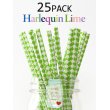 画像1: メイソンジャー Ball Mason jar タンブラー エコ 再生可能 紙ストロー25本入り サーキュラーエコノミー Harlequin Lime (1)