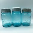 画像4: アンティーク メイソンジャー Ball Mason jar  ビンテージ　Pint(パイント)　Zinc蓋つき　ブルー (4)