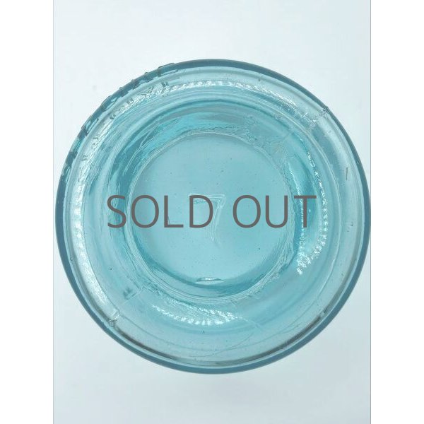 画像4: 【希少】アンティーク メイソンジャー Ball Mason jar  ビンテージ　Zinc蓋つき　ブルー (4)