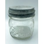 画像: 【希少】アンティーク メイソンジャー Ball Mason jar  ビンテージ　Zinc蓋つき　クリア